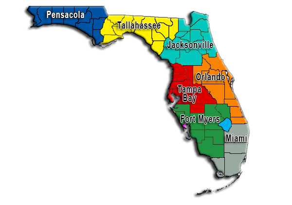 FDLE Regions and Divisions
