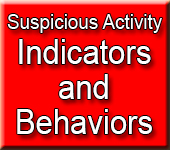 Suspicious Activity Indicators and Behaviors