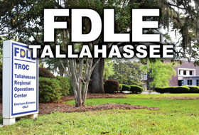 Photo of sign of FDLE's Tallahassee Regional Operations Center.