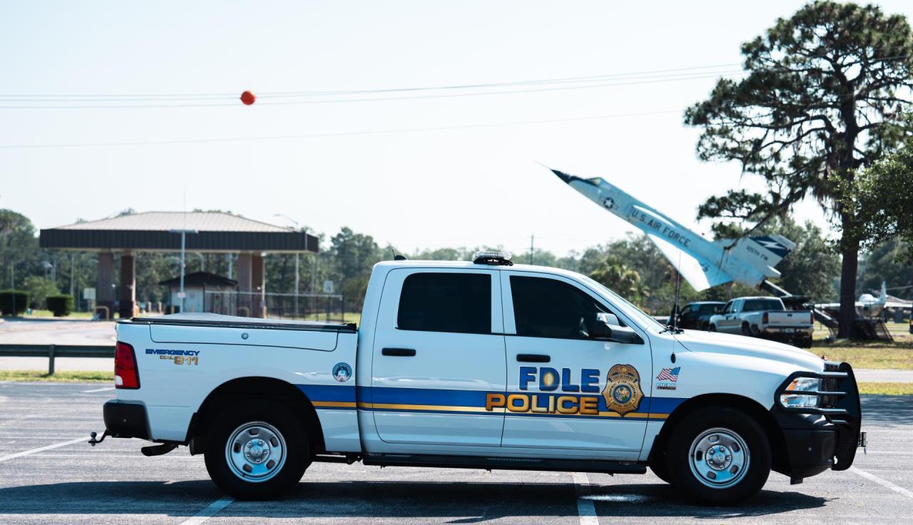 Capitol Police Patrol Car at an Airforce base